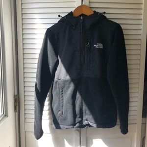 NORTH FACE Black Zip Fleece with Hood